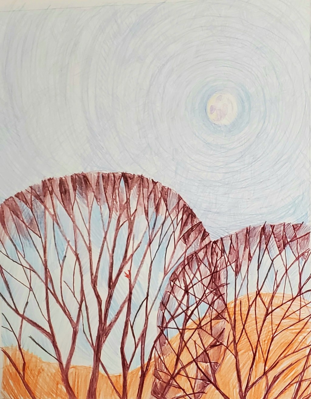 Full moon in the&nbsp;afternoon